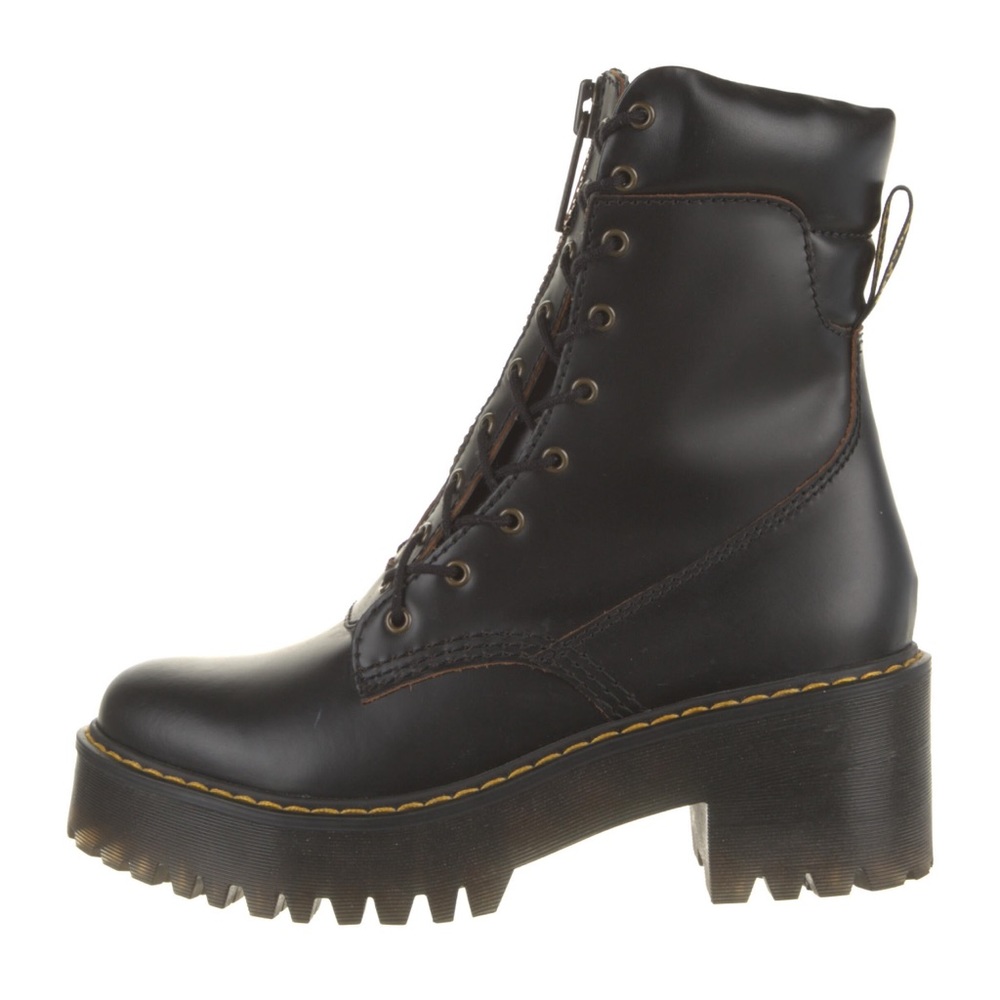 Dr. Martens Karmilla Mid-Calf Combat Boots Platform Black Limited Collection